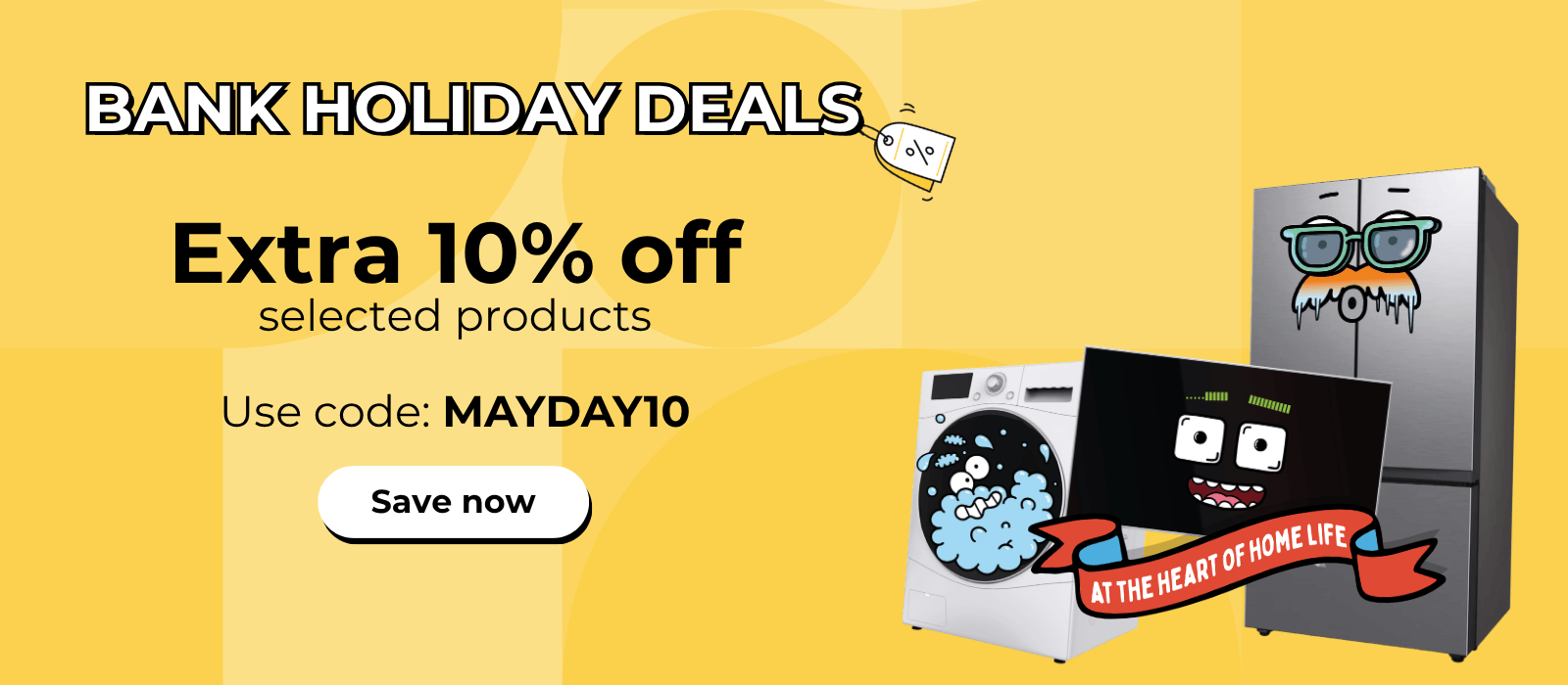Extra 10% off selected products